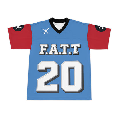 F.A.T.T #20 Football Jersey — Tennessee | Light Blue / Red