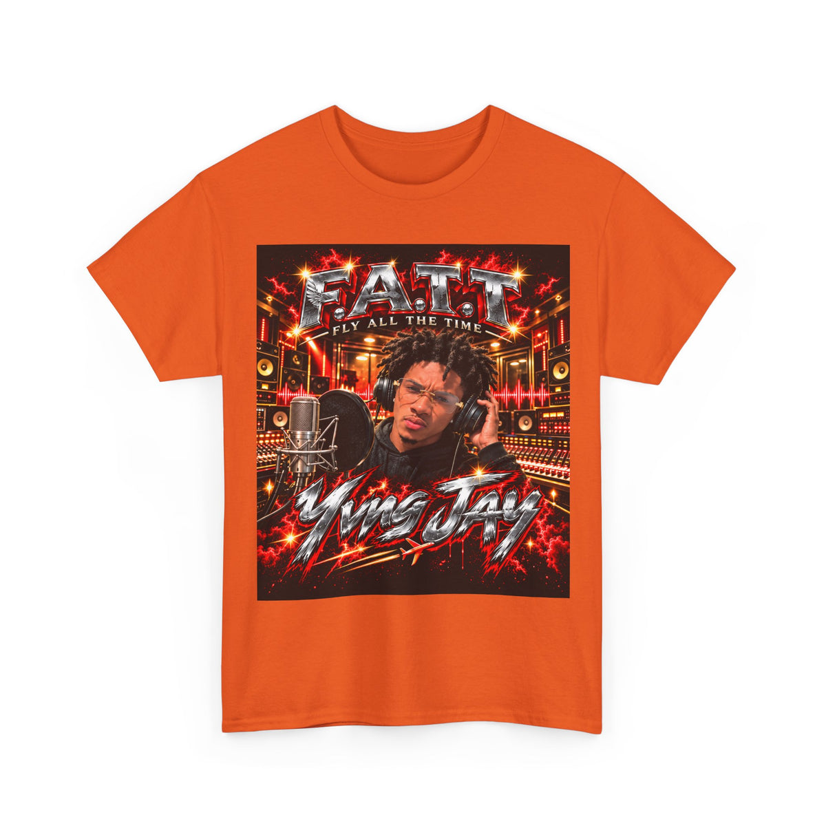 F.A.T.T Yvng Jay Graphic Tee — Matching Colors | 15×17 Front + Back