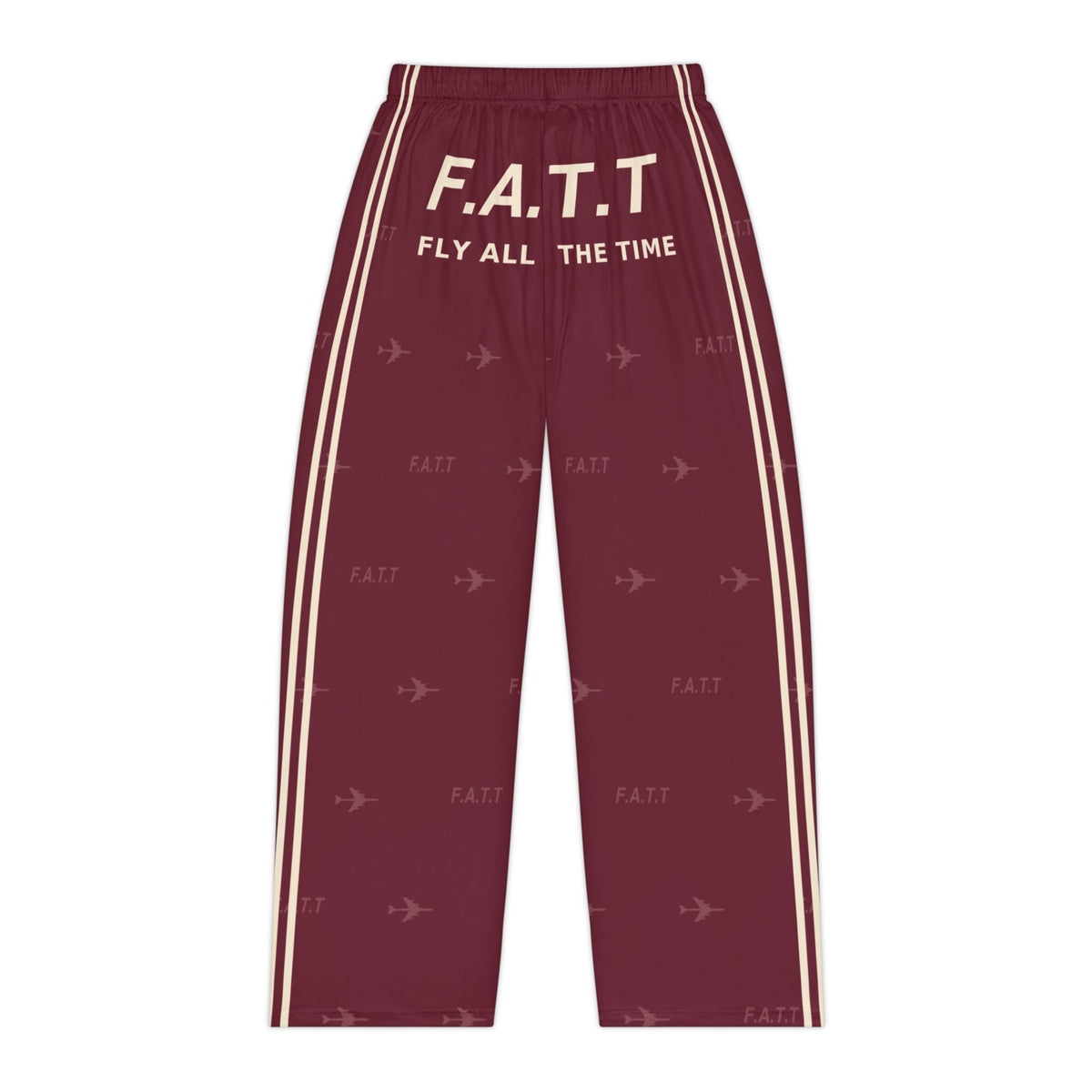 F.A.T.T Women's Flight Lounge Pants — Burgundy / Cream