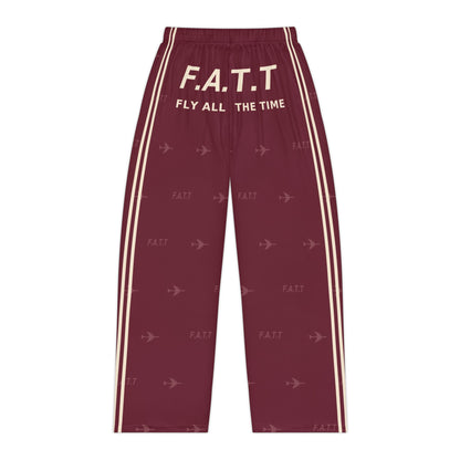 F.A.T.T Women's Flight Lounge Pants — Burgundy / Cream