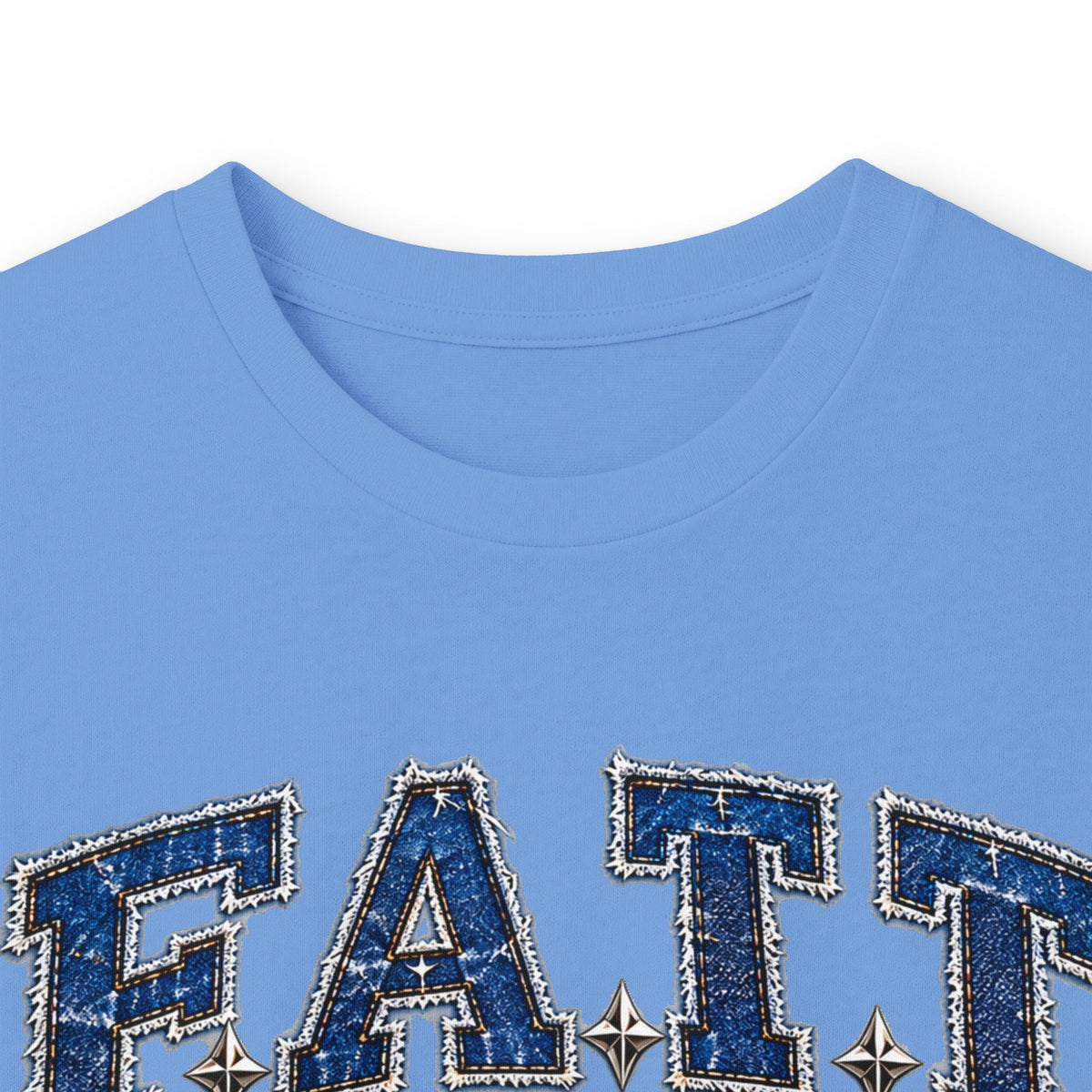 F.A.T.T Women’s Denim Bow Graphic Long Sleeve