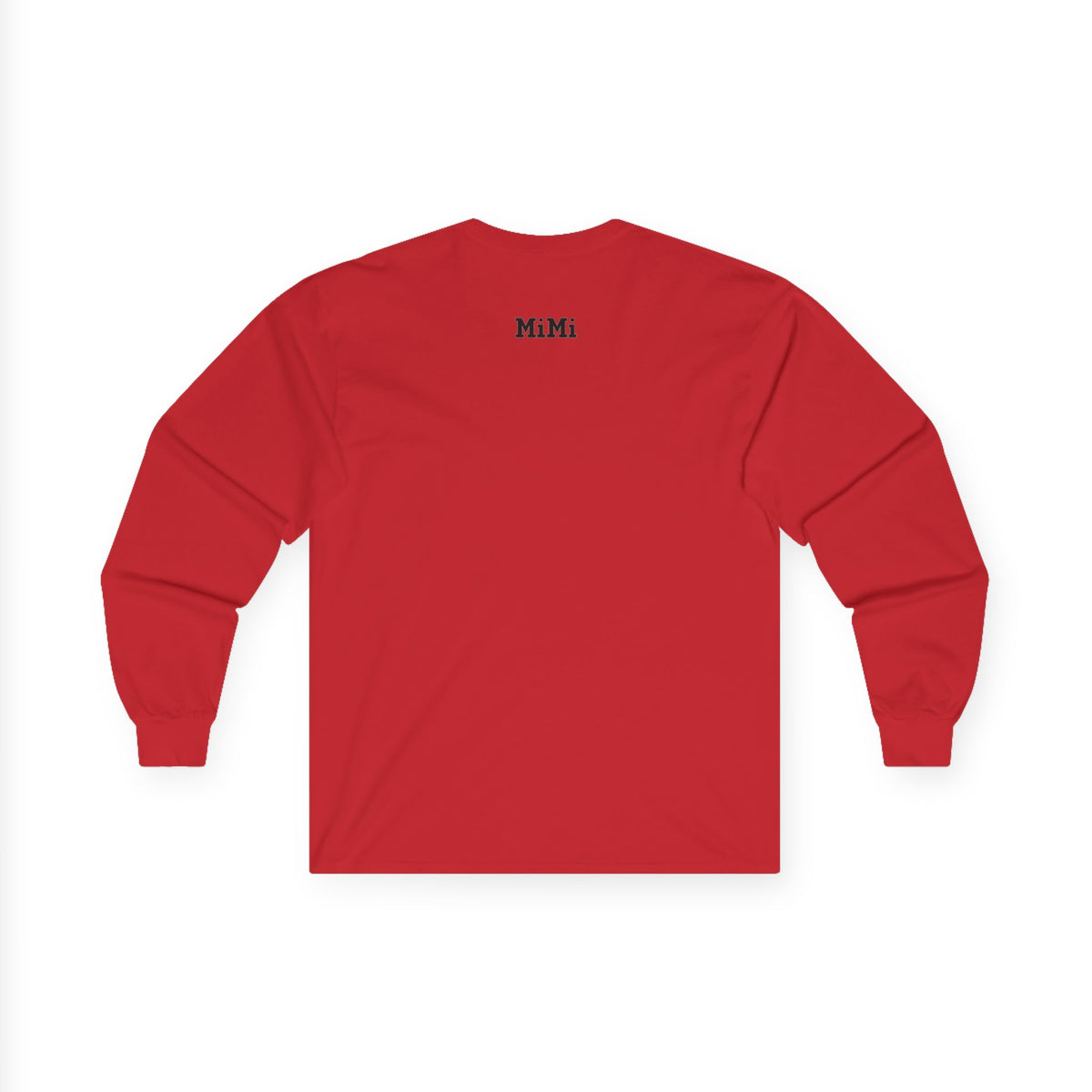 MiMi by FATT Long-Sleeve Cotton T-Shirt — Red & Black