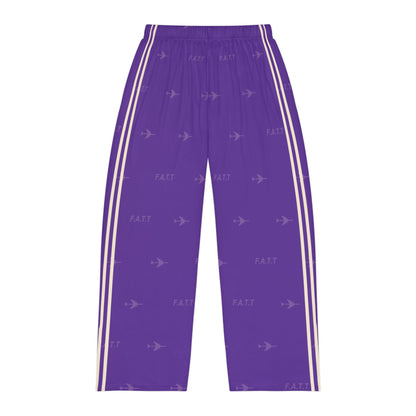 F.A.T.T Men's Flight Lounge Pants — Royal Purple / Cream
