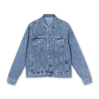 F.A.T.T Men's Flight Denim Jacket — Jet Black / Cream