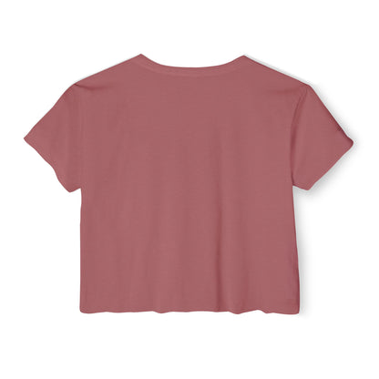 F.A.T.T Women's Purple Skyline Graphic Crop Top