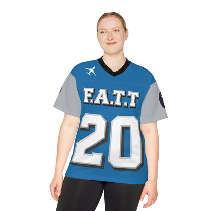 F.A.T.T #20 Football Jersey — Detroit | Blue / Silver