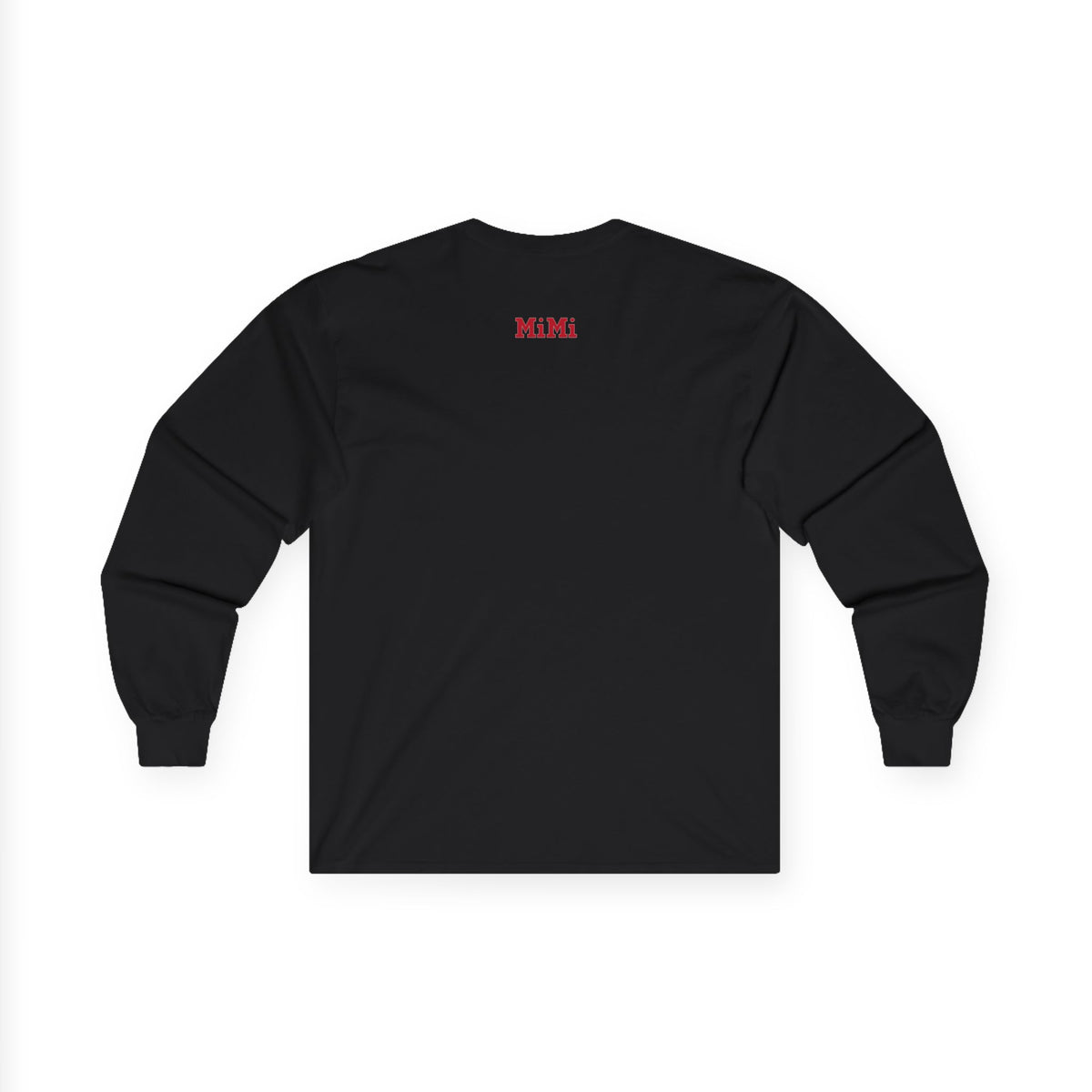 MiMi by FATT Long-Sleeve Cotton T-Shirt — Red & Black