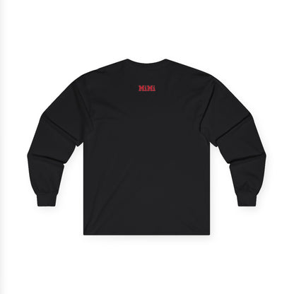 MiMi by FATT Long-Sleeve Cotton T-Shirt — Red & Black