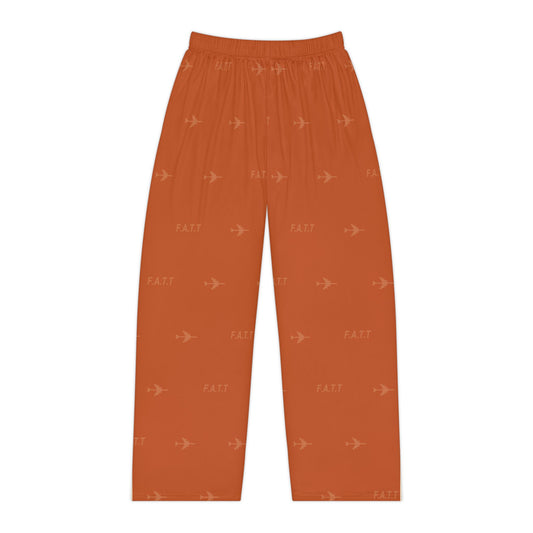 F.A.T.T Women's Flight Lounge Pants — Burnt Orange / Cream
