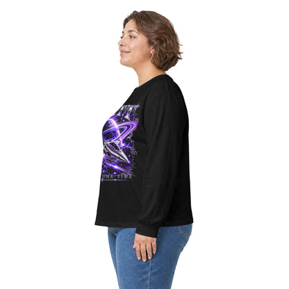 F.A.T.T Purple Space Flight Graphic Long Sleeve