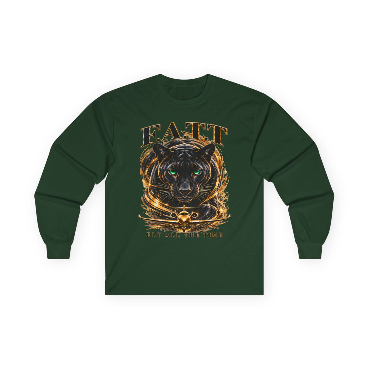 F.A.T.T Women’s Black Panther Graphic Long Sleeve