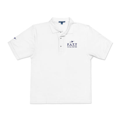 F.A.T.T Signature Embroidered Polo — Navy Stitch