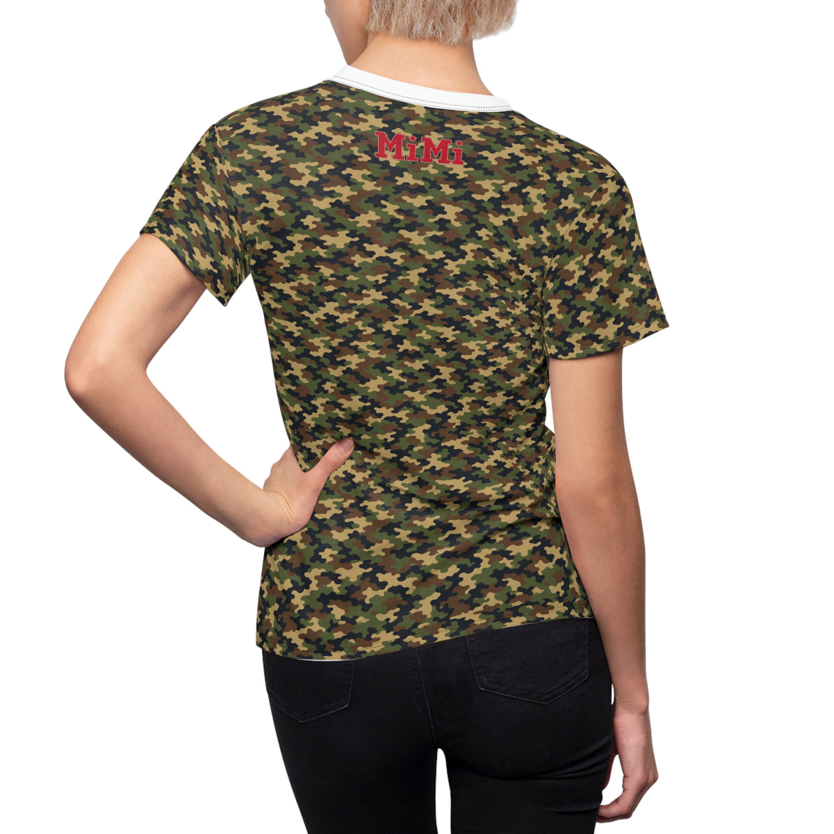 MiMi by FATT Women’s Camo Tee — Camouflage / Red