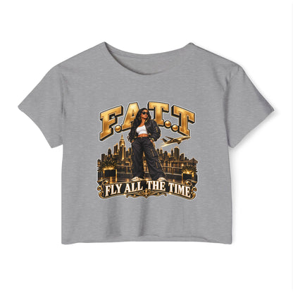 F.A.T.T Women's Gold City Graphic Crop Top