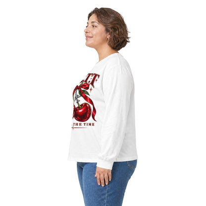 F.A.T.T Women’s Cherry Bow Graphic Long Sleeve