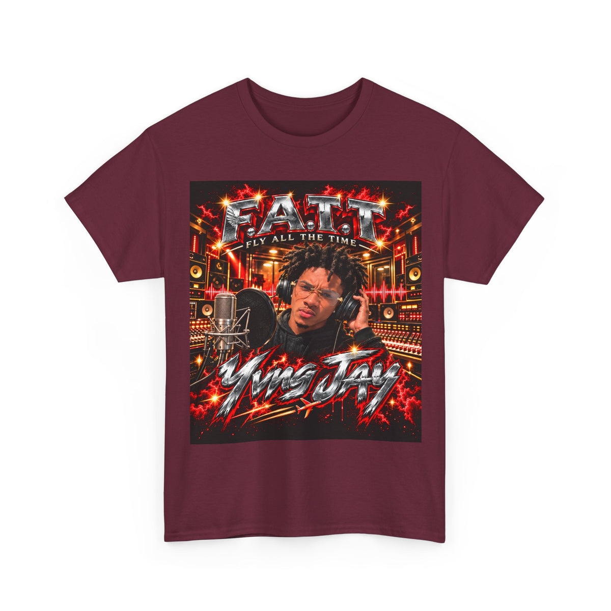 F.A.T.T Yvng Jay Graphic Tee — Matching Colors | 15×17 Front + Back