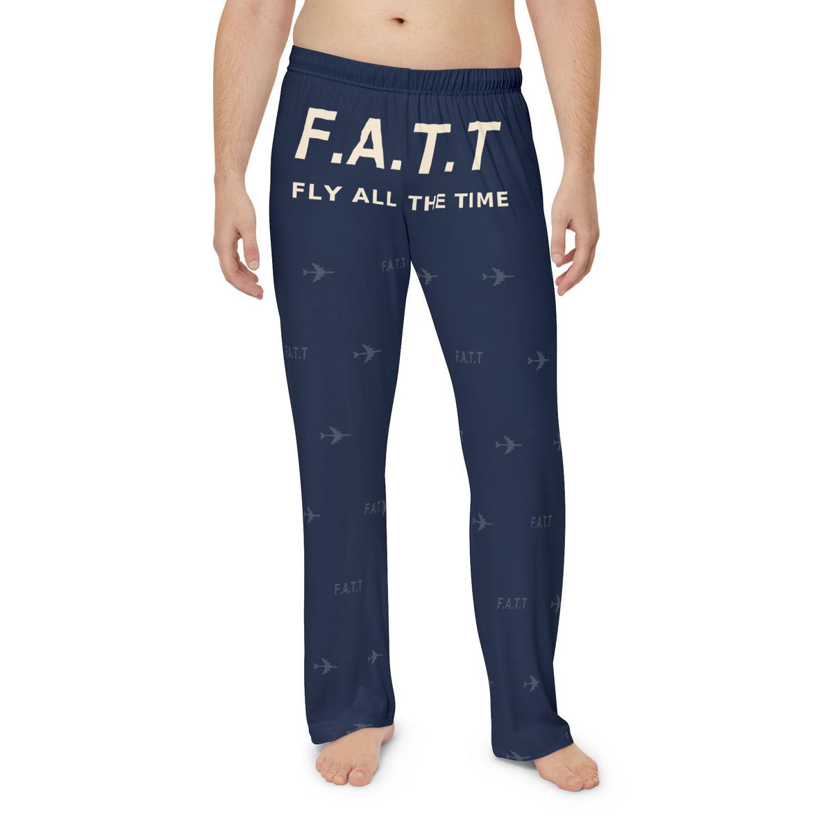 F.A.T.T Men's Flight Lounge Pants — Navy / Cream