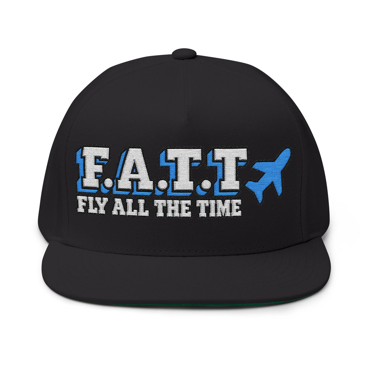 F.A.T.T Rooftop Hoops Matching Snapback — Blue | Cotton