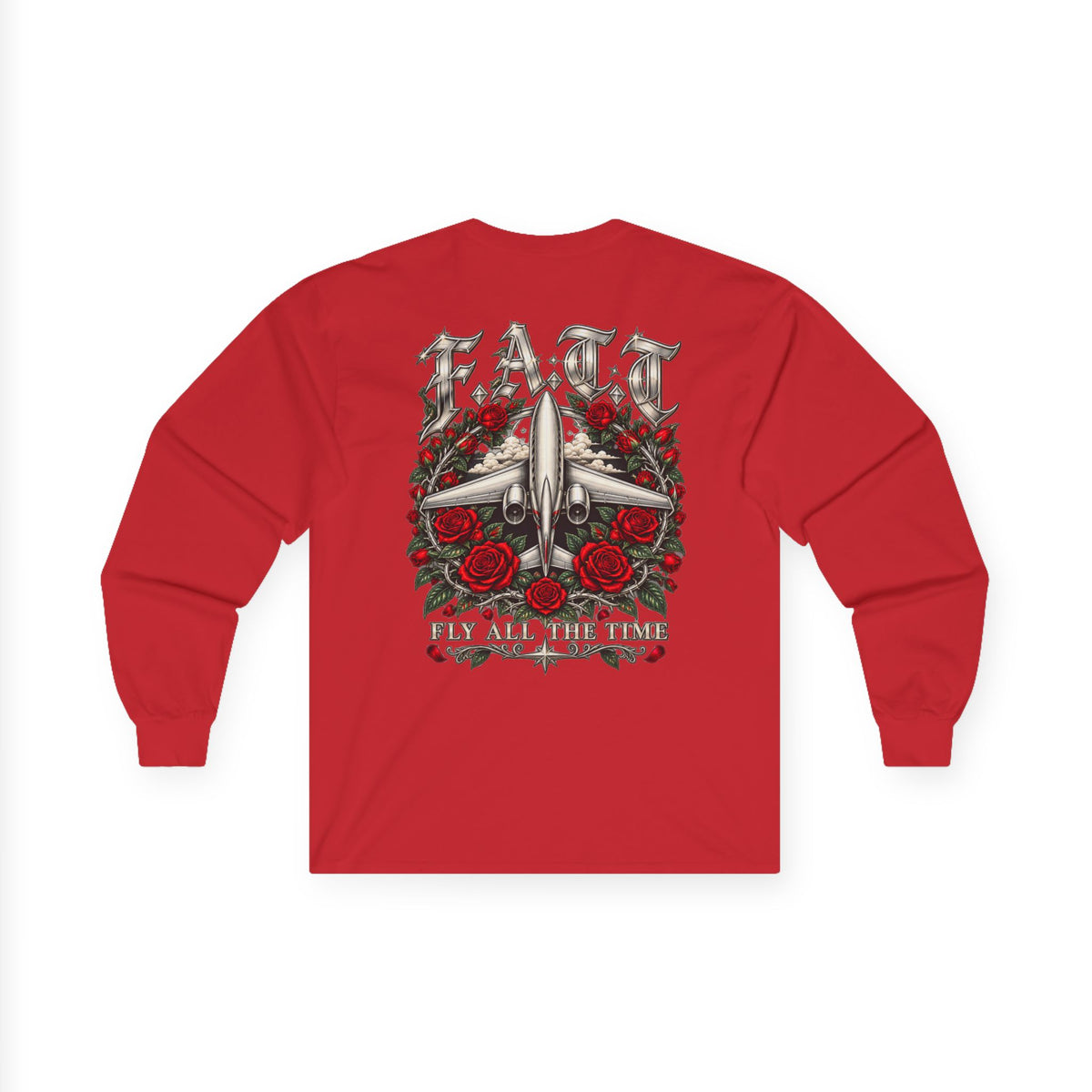 F.A.T.T Red Rose Flight Graphic Long Sleeve