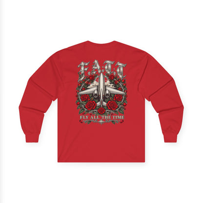 F.A.T.T Red Rose Flight Graphic Long Sleeve