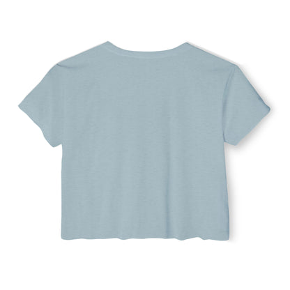 F.A.T.T Women's Purple Skyline Graphic Crop Top