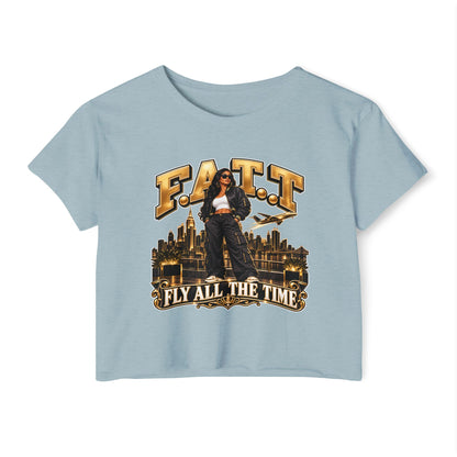 F.A.T.T Women's Gold City Graphic Crop Top
