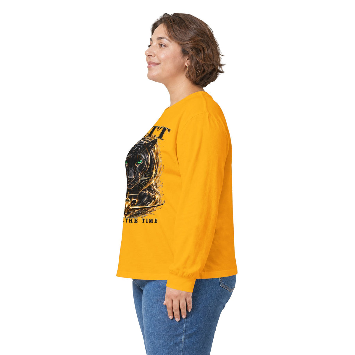 F.A.T.T Women’s Black Panther Graphic Long Sleeve