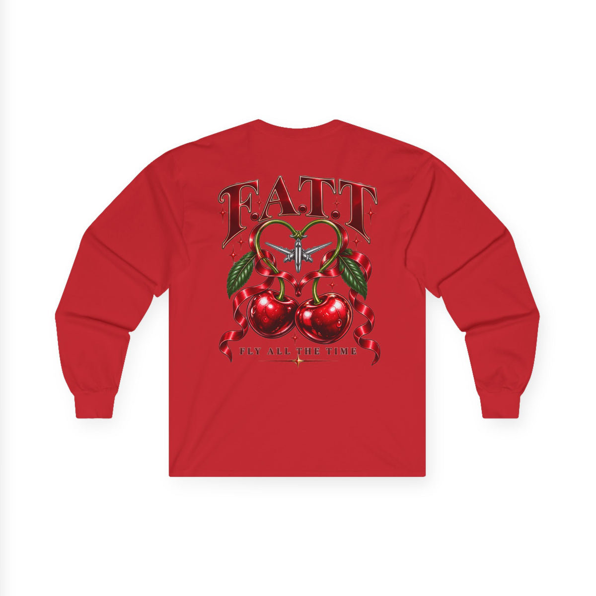 F.A.T.T Women’s Cherry Bow Graphic Long Sleeve
