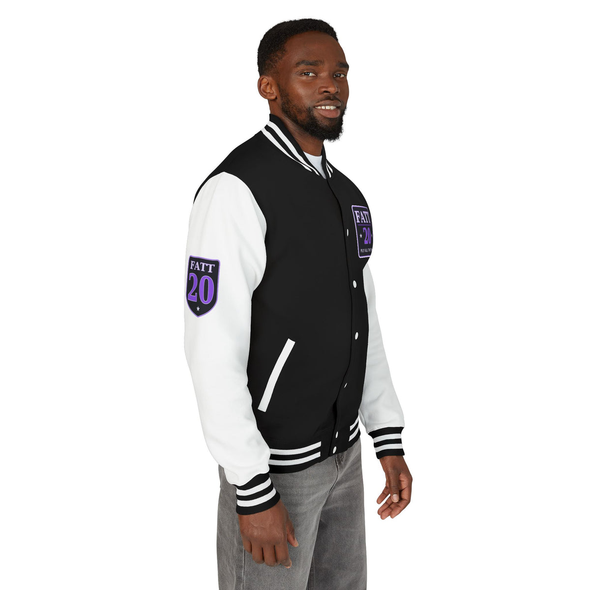 F.A.T.T Purple Space Flight #20 Varsity Jacket