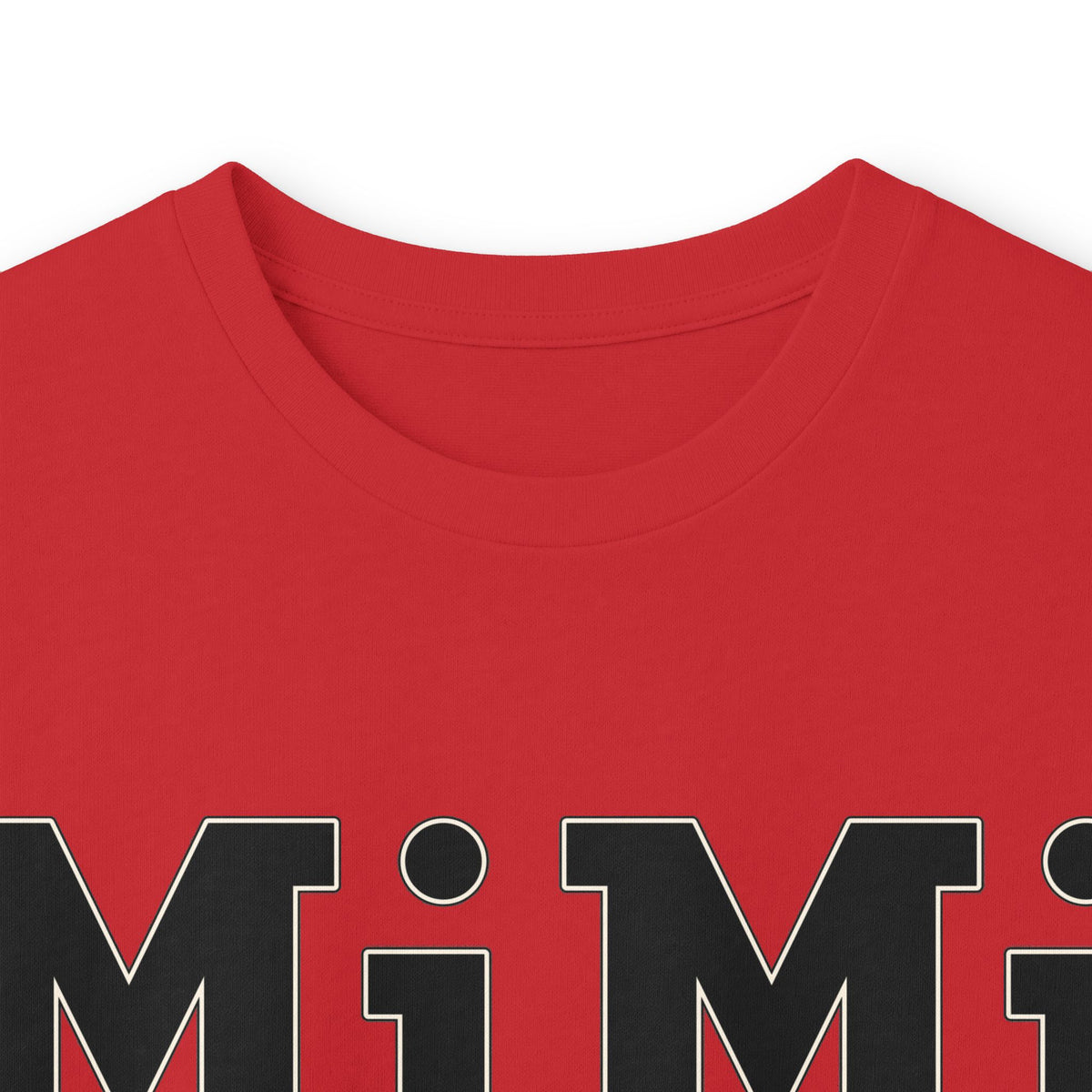 MiMi by FATT Long-Sleeve Cotton T-Shirt — Red & Black