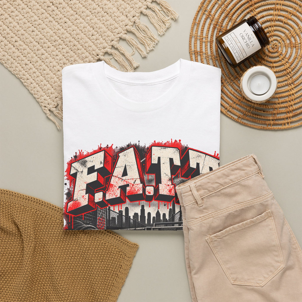 F.A.T.T Turntable Graphic Tee — Bred / Chicago | Cotton S–5XL