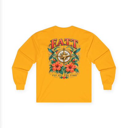 F.A.T.T Women’s Hummingbird & Hibiscus Graphic Long Sleeve