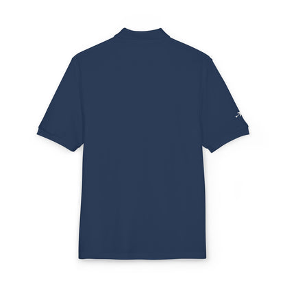 F.A.T.T Signature Embroidered Polo — White Stitch