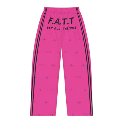 F.A.T.T Women's Flight Lounge Pants — Hot Pink / Black