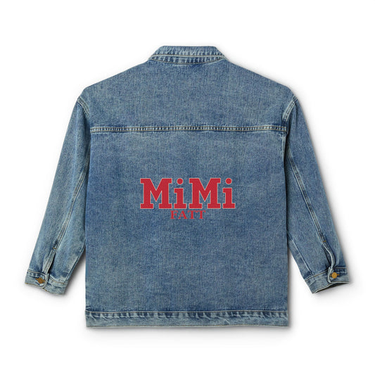 MiMi by FATT Women’s Denim Jacket — Red Back Print