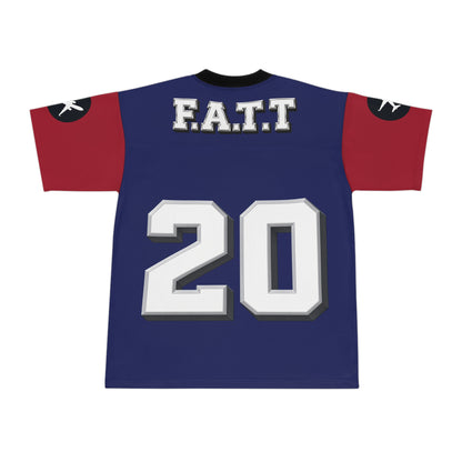 F.A.T.T #20 Football Jersey — New York Blue | Blue / Red