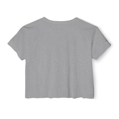 F.A.T.T Women's Purple Skyline Graphic Crop Top
