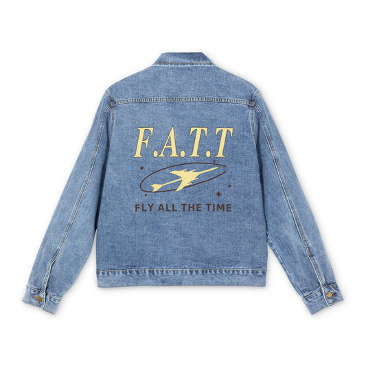 F.A.T.T Men's Flight Denim Jacket — Butter Yellow / Chocolate