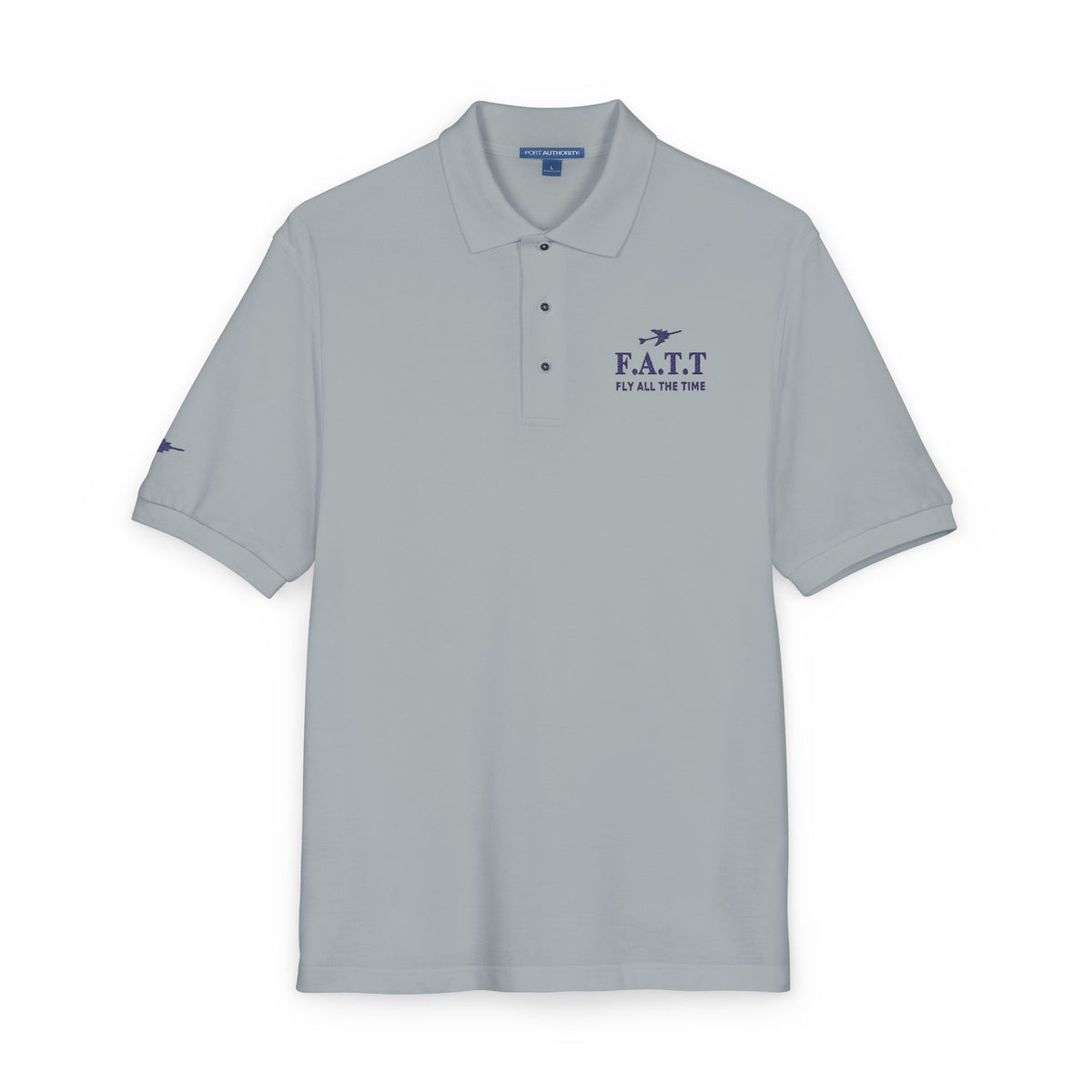 F.A.T.T Signature Embroidered Polo — Navy Stitch