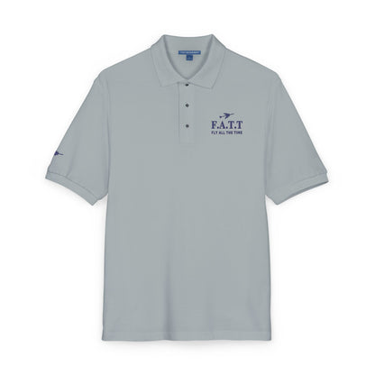 F.A.T.T Signature Embroidered Polo — Navy Stitch