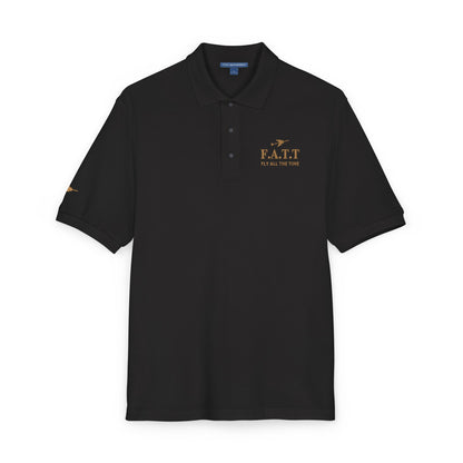F.A.T.T Signature Embroidered Polo — Black / Gold