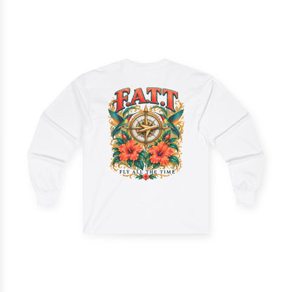 F.A.T.T Women’s Hummingbird & Hibiscus Graphic Long Sleeve