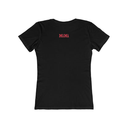 MiMi by FATT Women’s Cotton T-Shirt — Red & Black