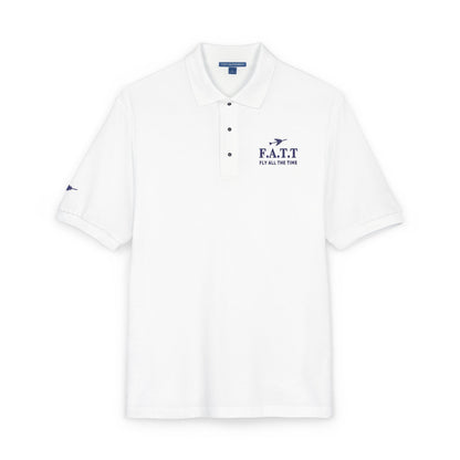 F.A.T.T Signature Embroidered Polo — Navy Stitch