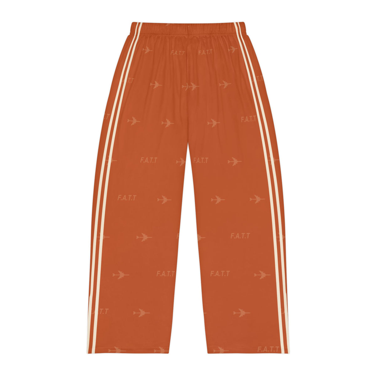 F.A.T.T Men's Flight Lounge Pants — Burnt Orange / Cream