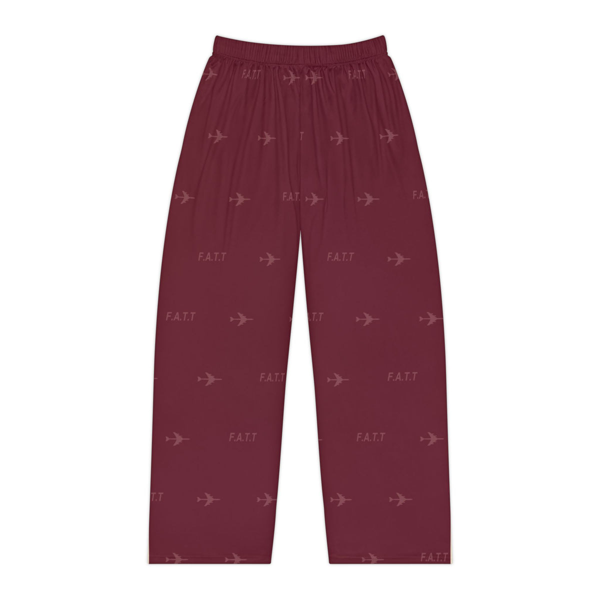 F.A.T.T Women's Flight Lounge Pants — Burgundy / Cream