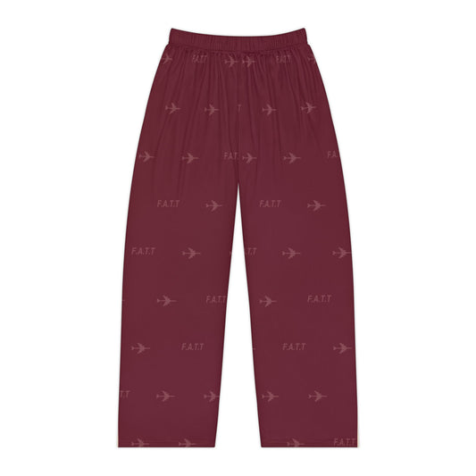 F.A.T.T Women's Flight Lounge Pants — Burgundy / Cream