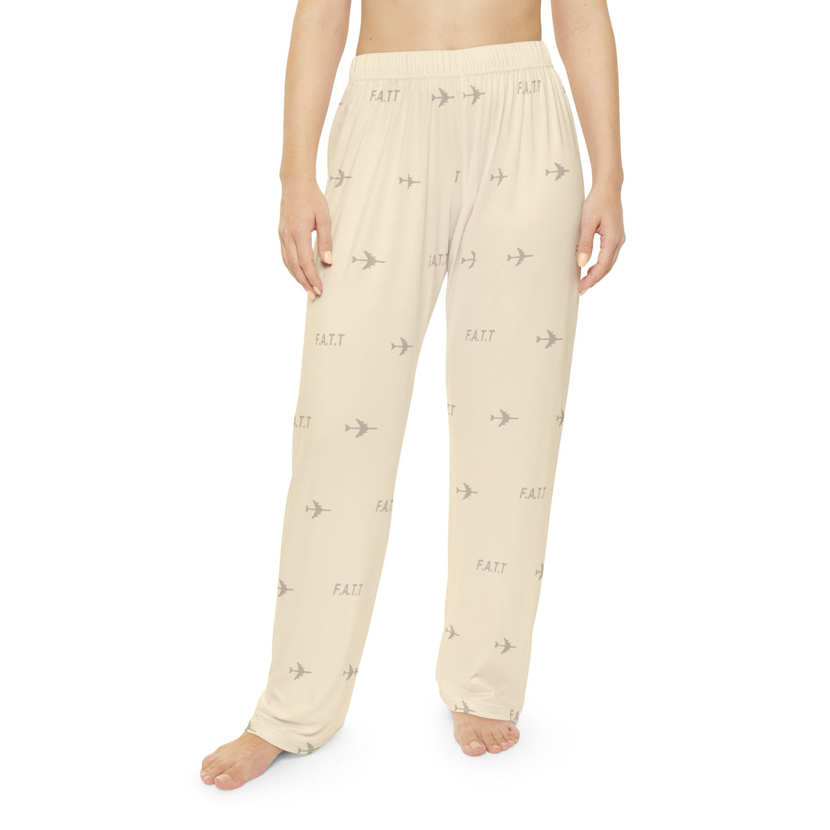 F.A.T.T Women's Flight Lounge Pants — Ivory / Black