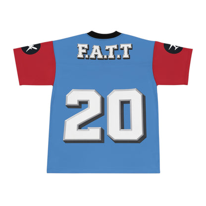 F.A.T.T #20 Football Jersey — Tennessee | Light Blue / Red