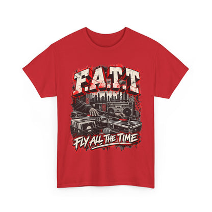 F.A.T.T Turntable Graphic Tee — Bred / Chicago | Cotton S–5XL
